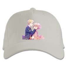 Baseball cap with Print Beyond The Boundary Akihito And Kuriyama - white