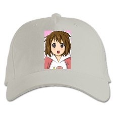 Бейсболка с принтом Кэй-Он! Хирасава Юи Герой - белая