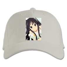 Бейсболка с принтом Кэй-Он! Адзуса - белая