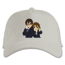 Бейсболка с принтом Кэй-Он! Дружественные Девушки - белая