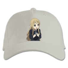 Бейсболка с принтом Кэй-Он! Муги - белая