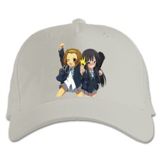 Бейсболка с принтом Кэй-Он! Девушки Принт - белая