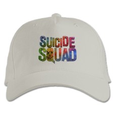 Baseball cap with Print Suicide Squad Creative Logo - white