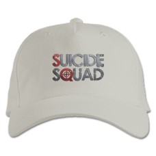 Baseball cap with Print Suicide Squad Logo Target - white