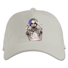 Baseball cap with Print Suicide Squad The Mad Joker - white