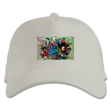 Baseball cap with Print Suicide Squad Heroes - white