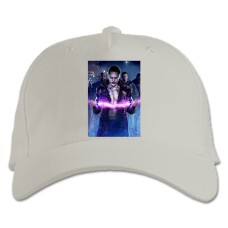 Baseball cap with Print Suicide Squad Joker - white