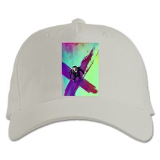Baseball cap with Print Suicide Squad X Joker - white