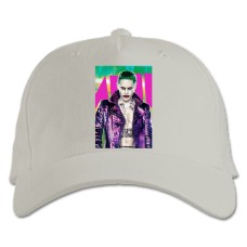 Baseball cap with Print Suicide Squad Hero Joker - white