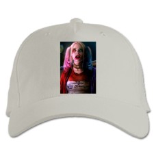 Baseball cap with Print Suicide Squad Hero Harley Quinn - white