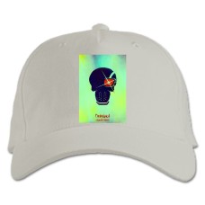 Baseball cap with Print Suicide Squad Deadshot Art - white