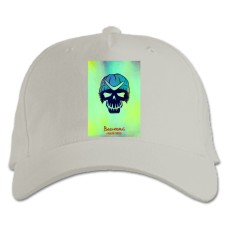 Baseball cap with Print Suicide Squad Boomerang Art - white