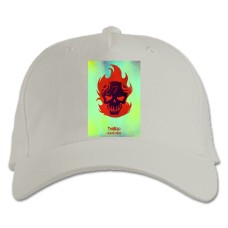 Baseball cap with Print Suicide Squad Diablo Art - white