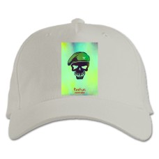 Baseball cap with Print Suicide Squad Rick Flag Art - white