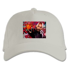 Baseball cap with Print Suicide Squad Deadshot Hero - white