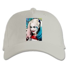 Baseball cap with Print Suicide Squad Harley Quinn Girl - white