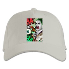 Baseball cap with Print Suicide Squad Ha Joker - white