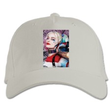 Baseball cap with Print Suicide Squad Harley Quinn Girl Hero - white