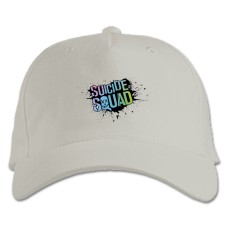 Baseball cap with Print Suicide Squad Cute Logo - white