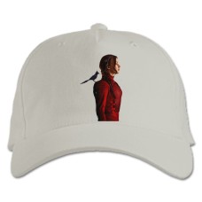 Baseball cap with Print The Hunger Games Katniss Everdeen In Red - white