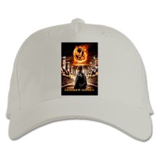 Baseball cap with Print The Hunger Games Theme - white