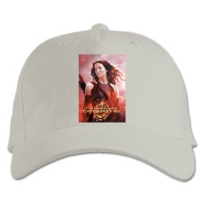 Baseball cap with Print The Hunger Games Catching Fire - white