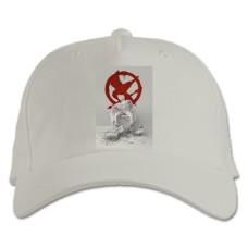 Baseball cap with Print The Hunger Games Anarchy - white