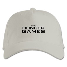 Baseball cap with Print The Hunger Games Logo - white