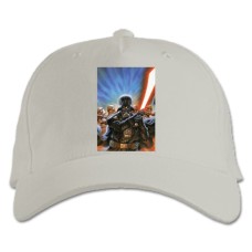 Baseball cap with Print Star Wars Darth Vader Art - white