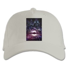 Baseball cap with Print Star Wars Darth Vader Galaxy - white