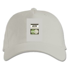 Baseball cap with Print Star Wars Master Yoda - white
