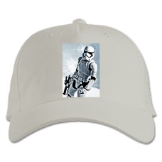 Baseball cap with Print Star Wars Storm Trooper Print - white