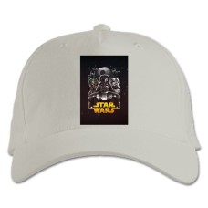 Baseball cap with Print Star Wars Main Heroes Print - white