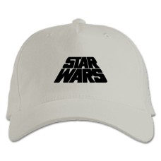 Baseball cap with Print Star Wars Black Logo - white