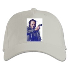 Кепка з принтом Джон Вік Класний Герой - біла