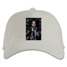 Кепка з принтом Джон Вік Небезпечний Принт - біла