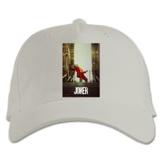 Бейсболка с принтом Джокер Герой - белая