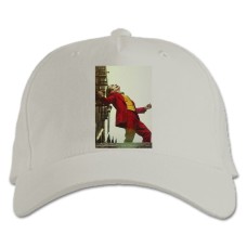 Бейсболка с принтом Джокер Главный Герой - белая