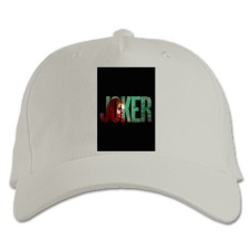 Кепка з принтом Джокер Логотип - біла