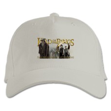 Baseball cap with Print The Lord Of The Rings Heroes Logo - white