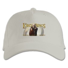 Baseball cap with Print The Lord Of The Rings Logo Heroes - white