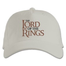 Baseball cap with Print The Lord Of The Rings Logo - white