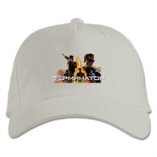 Baseball cap with Print The Terminator Heroes Logo - white