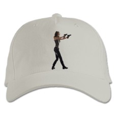 Baseball cap with Print The Terminator Hero Connor Sarah - white