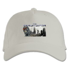 Baseball cap with Print The Terminator Theme - white
