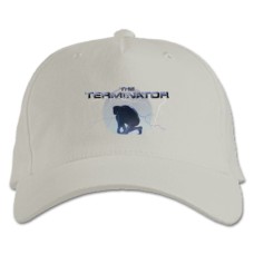 Baseball cap with Print The Terminator Print - white