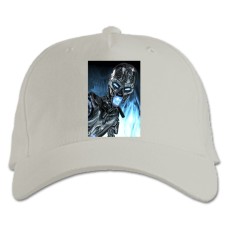 Baseball cap with Print The Terminator Robot Hero - white