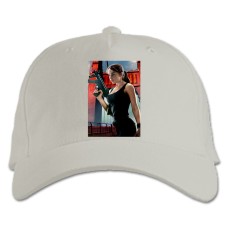 Baseball cap with Print The Terminator Sarah Connor Print - white