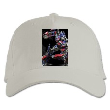 Baseball cap with Print Transformers Optimus Prime Hero - white