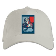 Baseball cap with Print Transformers Change Into A Truck - white